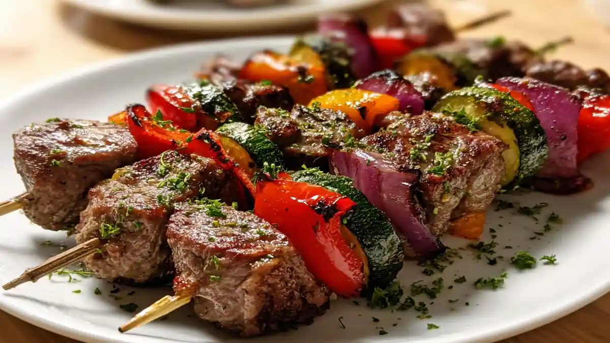 Brochettes de viande de bœuf